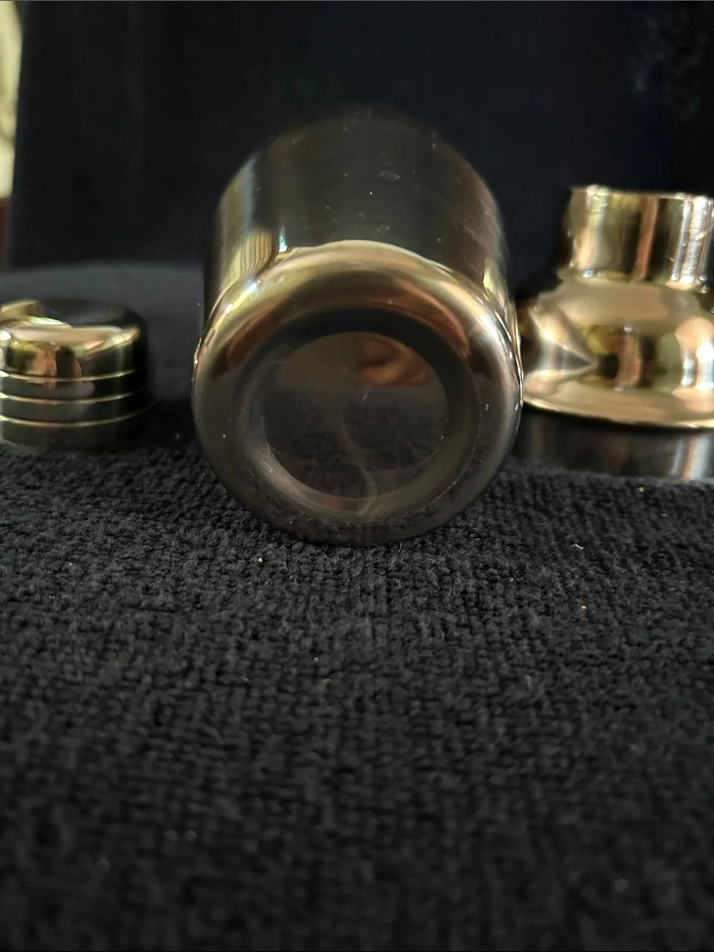 Petite Stainless Steel Cocktail Shaker with Ribbed Cap